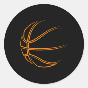 Basketball-Neuheit: Basketball-Spieler Runder Aufkleber