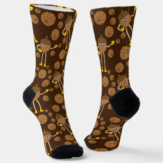 Basketball Nut Pattern Socken