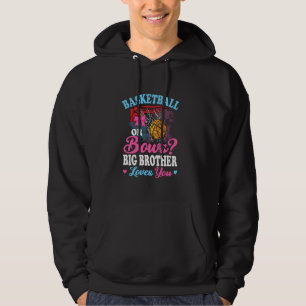 Basketball oder Bows Big Brother Lieben Sie Geschl Hoodie