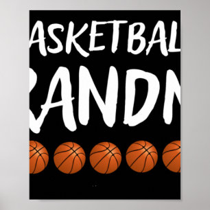 Basketball Oma Großmutter Grammy Nana Mimi Poster