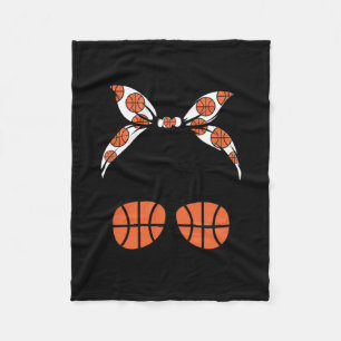 Basketball Oma Life Messy Bun Fleecedecke