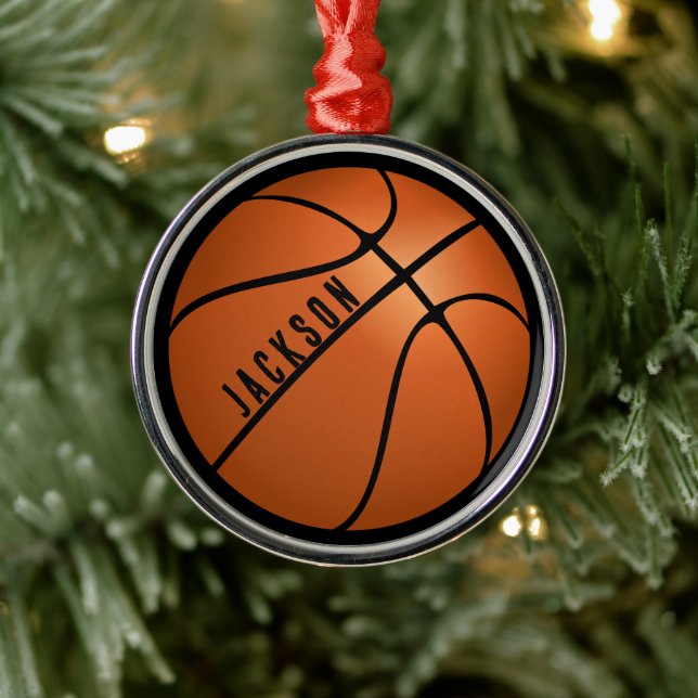 Basketball Ornament Aus Metall (Baum)