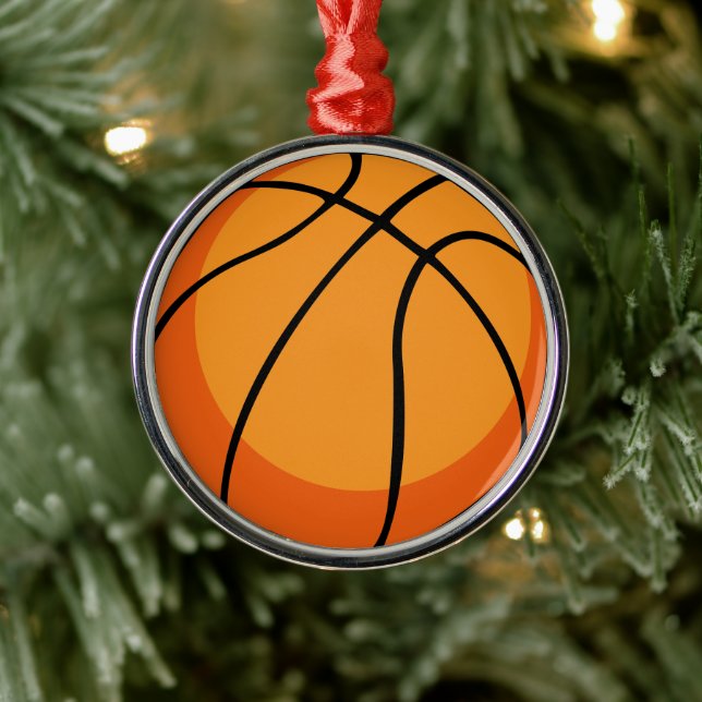 Basketball Ornament Aus Metall (Baum)