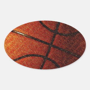 Basketball Ovaler Aufkleber