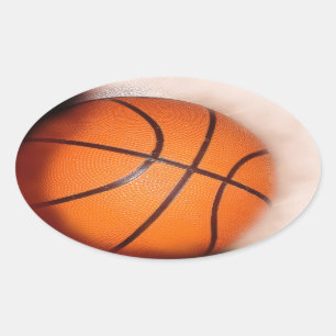 Basketball Ovaler Aufkleber