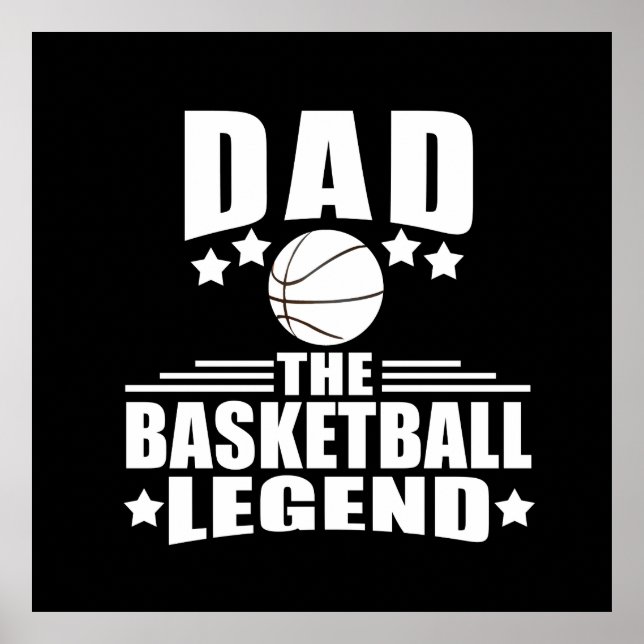 Basketball Papa der Legende Poster (Vorne)