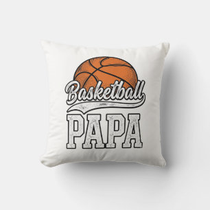Basketball Papa Vintage Gravur Shirt Design_1 Kissen
