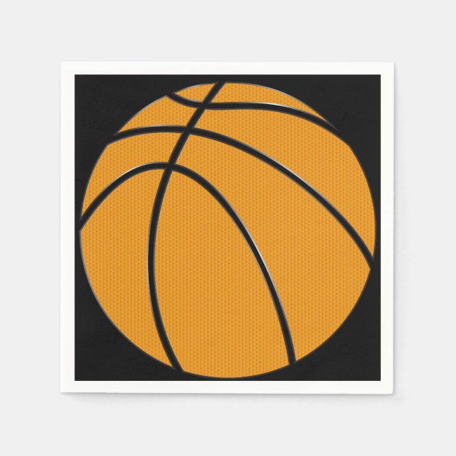 Basketball Paper Cocktail Napkins Serviette (Vorderseite)
