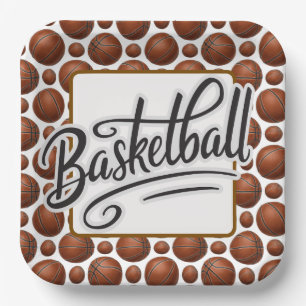 Basketball pappteller