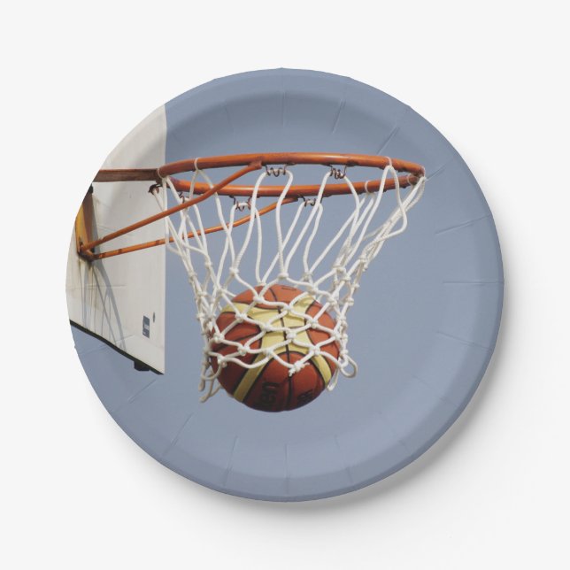 Basketball Pappteller (Vorderseite)