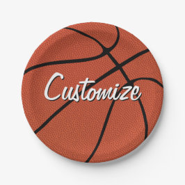 Basketball-Party / Bankett - Teamname Sport Pappteller