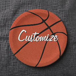 Basketball-Party / Bankett - Teamname Sport Pappteller
