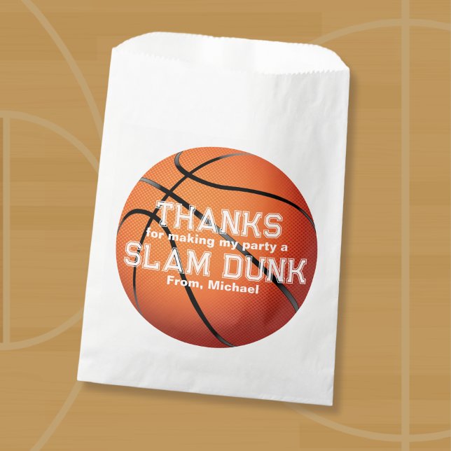 Basketball Party Geschenktütchen (Basketball Party Favor Bag)