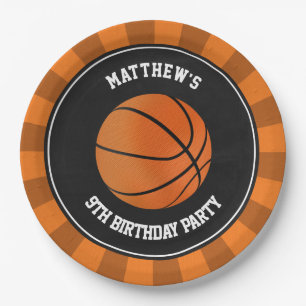 Basketball Party Kuchen Abendessen Teller Personal
