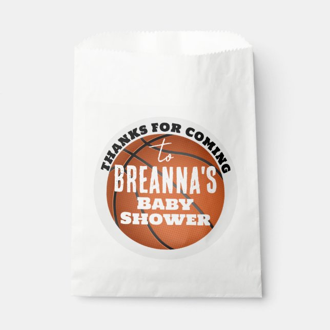 Basketball Party Treat Favoriser les sacs (Devant)