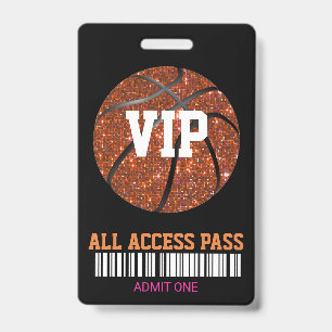 Basketball Pass Party Pass, VIP,  Einladung, Mädch Ausweis