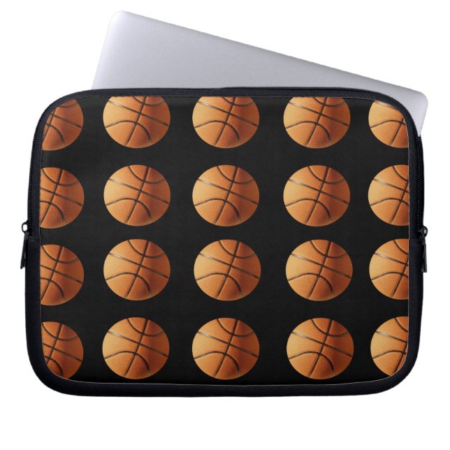 Basketball Pattern, 10 inch Laptop Sleeve (Vorderseite)