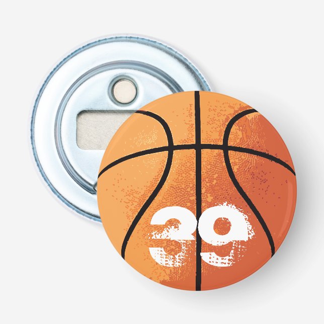 Basketball (personalisierbar) flaschenöffner (Vorderseite)