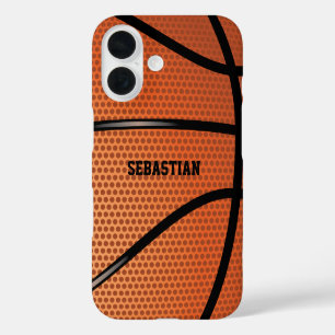 Basketball Personalisiert iPhone 16 Hülle