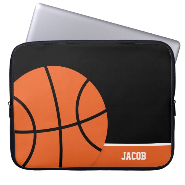 Basketball Personalisiert Laptopschutzhülle (Vorderseite)