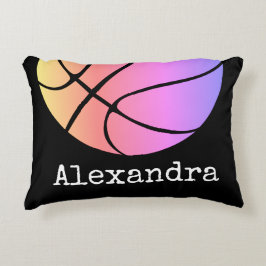 Basketball Personalisiert mit Name und Nummer Dekokissen