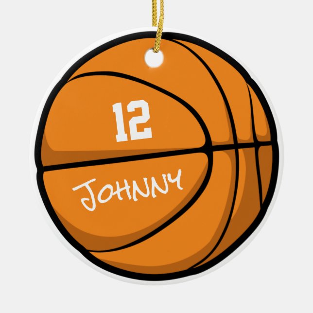 BASKETBALL Personalisiert Player Ornament (Vorne)