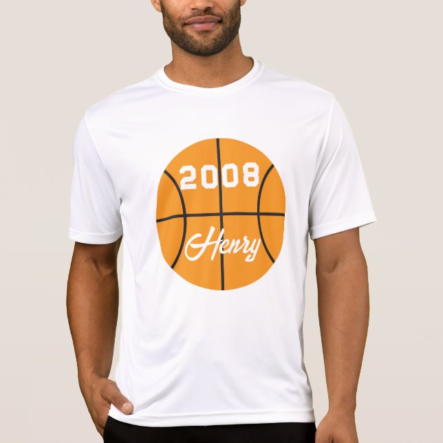 Basketball personalisiert T-Shirt (Vorderseite)