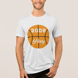 Basketball personalisiert Tri-Blend shirt
