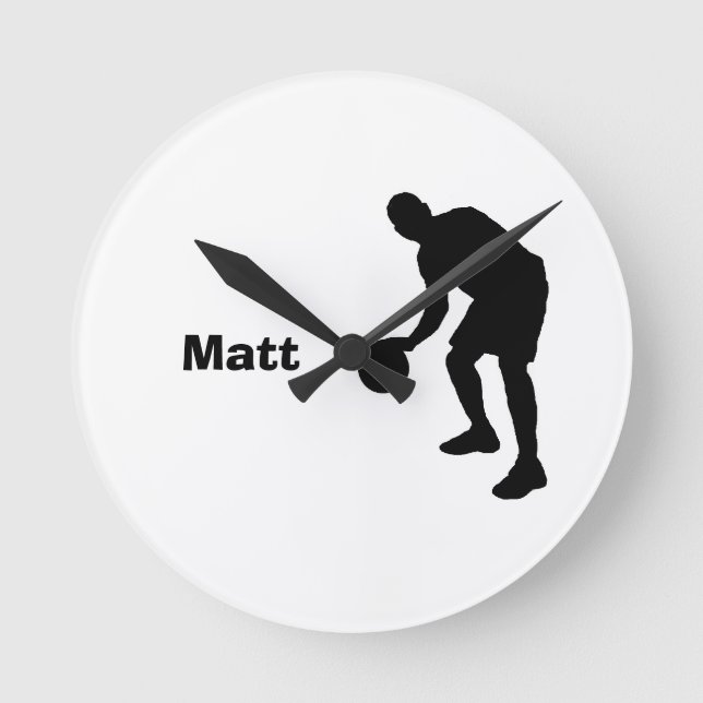 Basketball-personalisierte Uhr (Vorderseite)