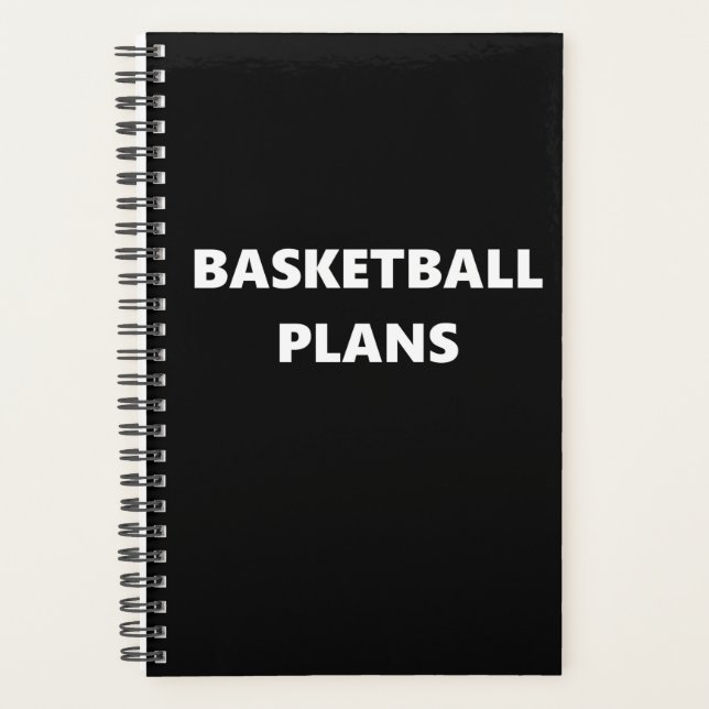Basketball Planer Sport Thema Basketball Pläne (Vorderseite)