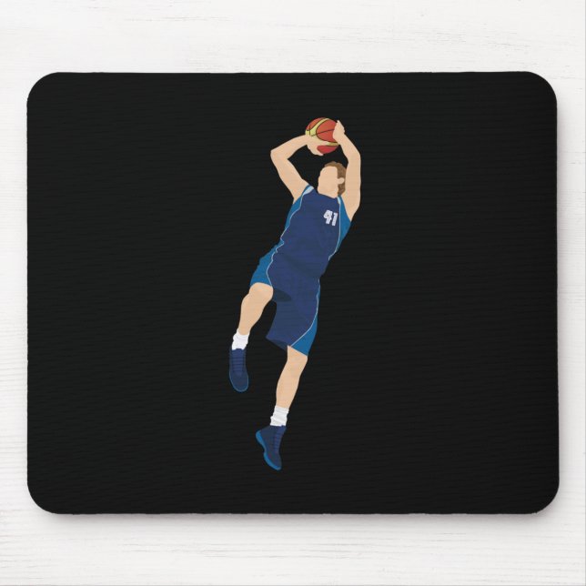 Basketball Player 3 Punkte Mousepad (Vorne)