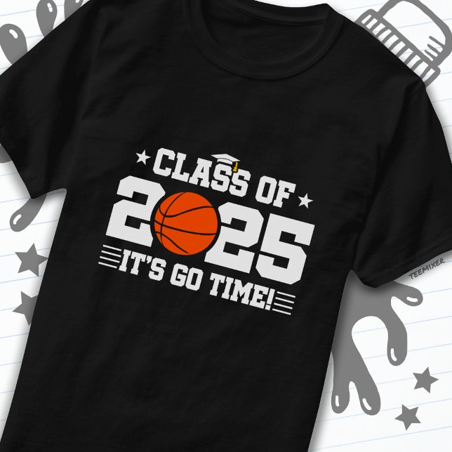 Basketball Player Abschluss Class of 2025 Senior T-Shirt (Von Creator hochgeladen)