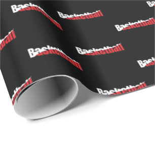 Basketball Player Abstrakt Swish - Word Art Geschenkpapier