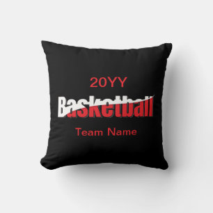 Basketball Player Abstrakt Swish - Word Art Kissen