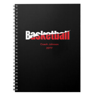 Basketball Player Abstrakt Swish - Word Art Notizblock