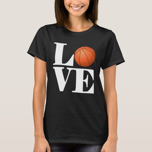 Basketball Player Basketball Liebe T-Shirt (Vorderseite)