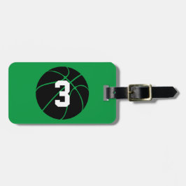 Basketball-Player - benutzerdefinierte Farbe und J Gepäckanhänger