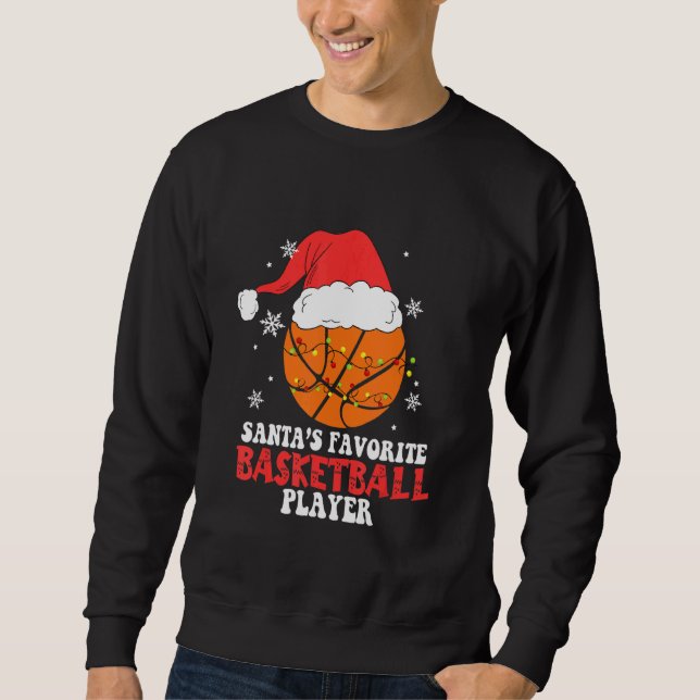 Basketball Player Christmas Basketball   Sweatshirt (Vorderseite)