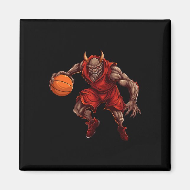 Basketball Player Devil Magnet (Vorne)