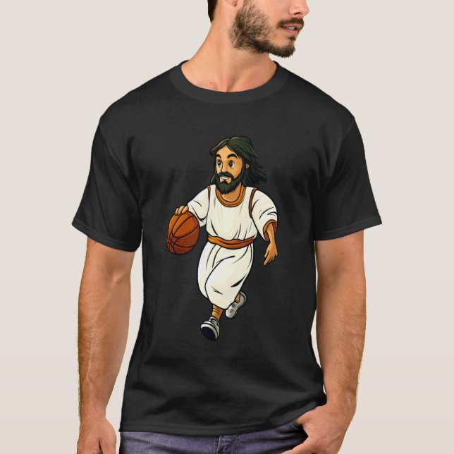 Basketball Player Jesus T-Shirt (Vorderseite)