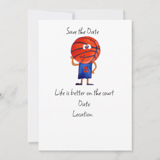 Basketball Player Life ist besser auf dem Platz Einladung