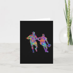 Basketball Player Man Chiffon Top Karte