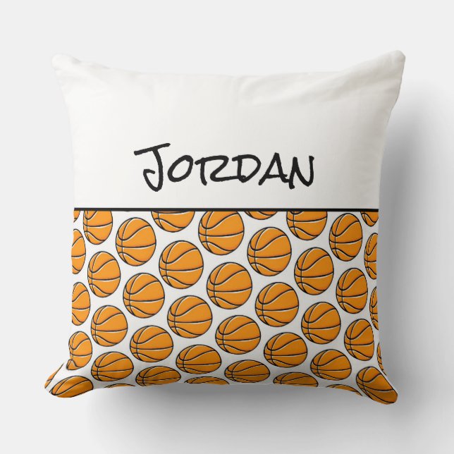 Basketball Player NAME Sportschuhe Kinder Dekorati Kissen (Vorderseite)