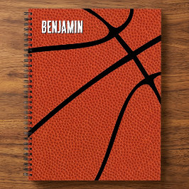 Basketball-Player Name Text Custom Sports Playbook Notizbuch