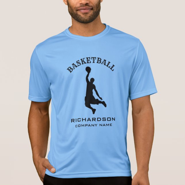 Basketball-Player - Name und Firma Sport T-Shirt (Vorderseite)