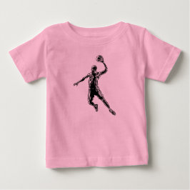 Basketball Player Slam Dunk Dunkles Design Baby T-shirt