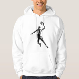 Basketball Player Slam Dunk Dunkles Design Hoodie