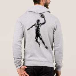 Basketball Player Slam Dunk Dunkles Design Hoodie