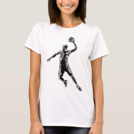 Basketball Player Slam Dunk Dunkles Design T-Shirt