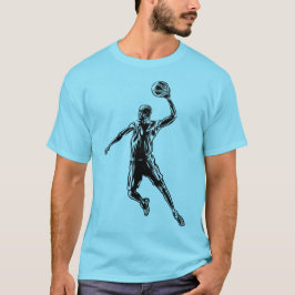 Basketball Player Slam Dunk Dunkles Design T-Shirt